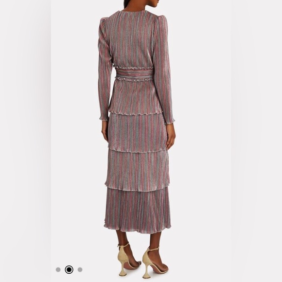 SAYLOR Alison Dress in Metallic Rainbow. - Picture 2 of 7